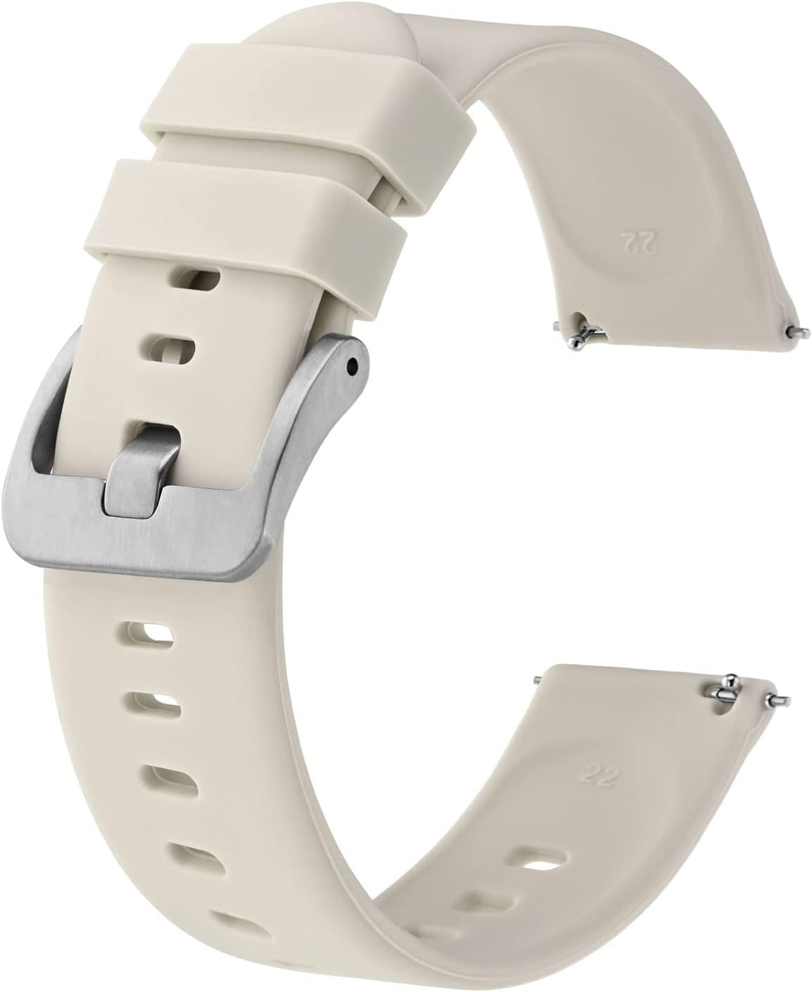 Smartwatch Accessories,Silicone Watch Bands, Slim Watch Straps With Quick Release, 22mm